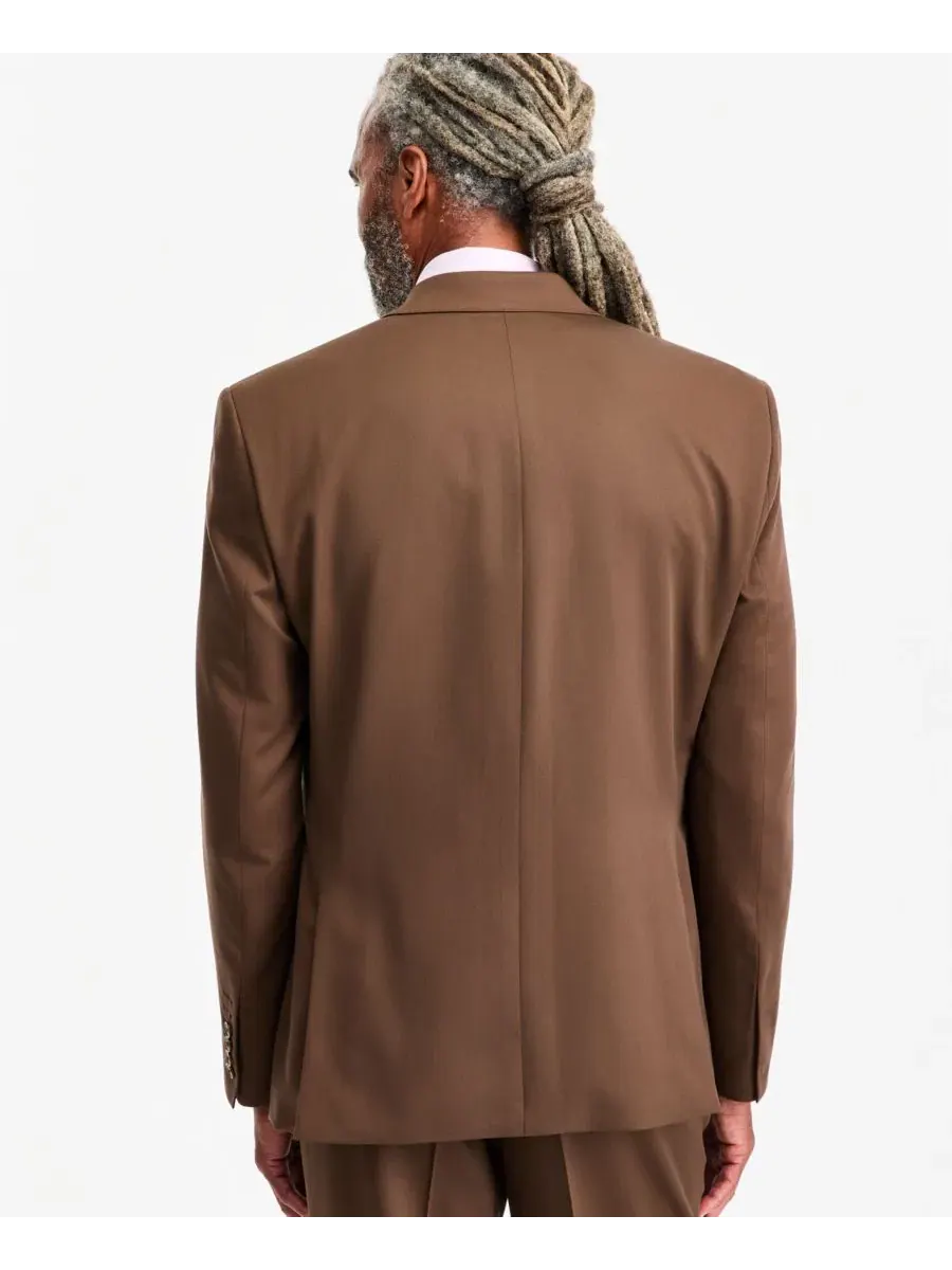 Костюм-двойка классического кроя Medium Brown Tayion Collection — изображение 4 из 4, коричневый