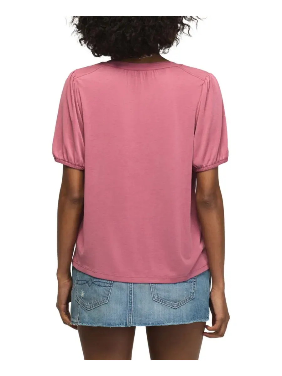Блуза с завязками спереди, модель Sandwash Tie-Front Lucky Brand — изображение 5 из 6, сиреневый