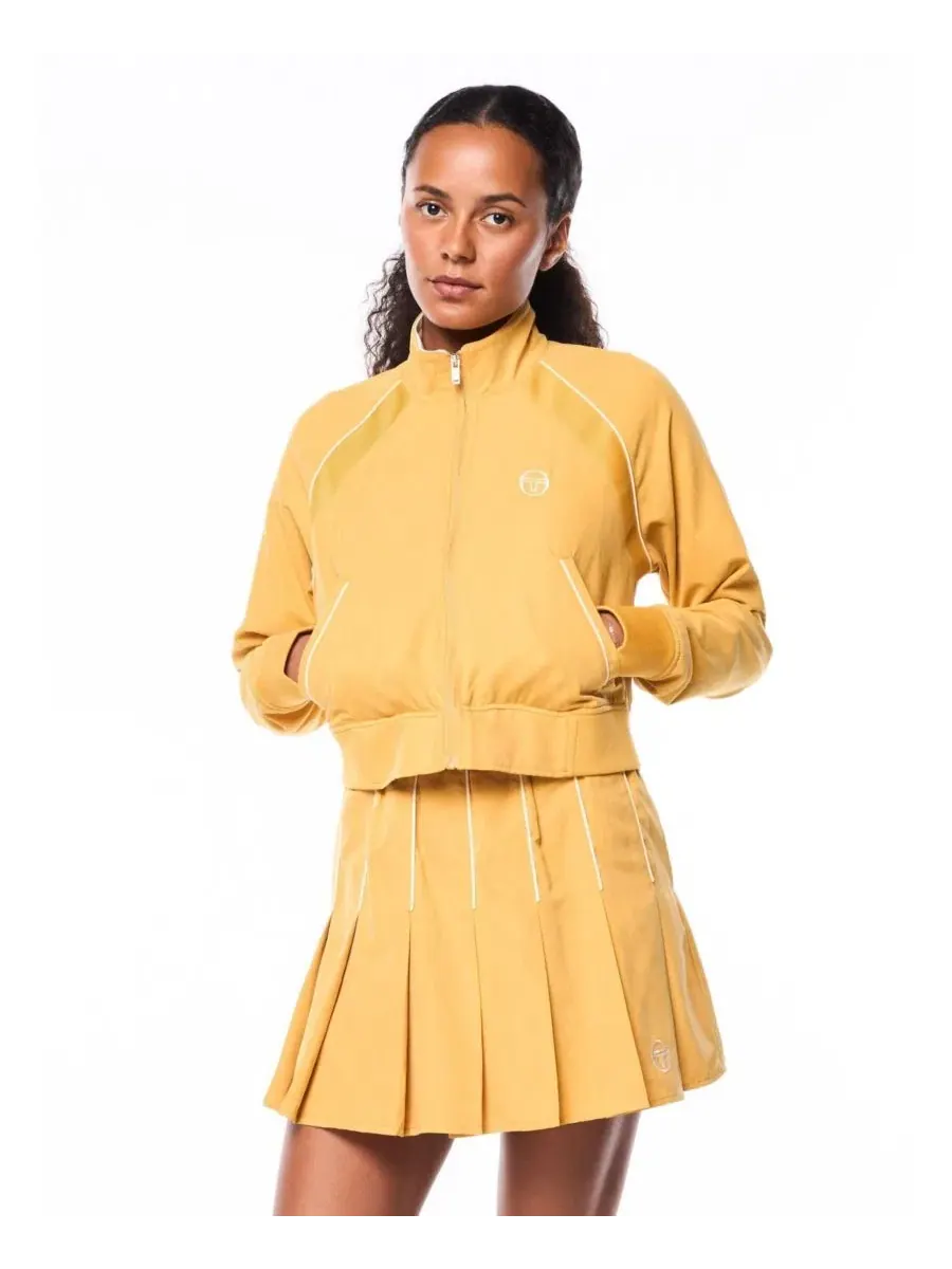 Кроп-куртка с воротником-стойкой Sergio Tacchini — изображение 1 из 4, золотистый