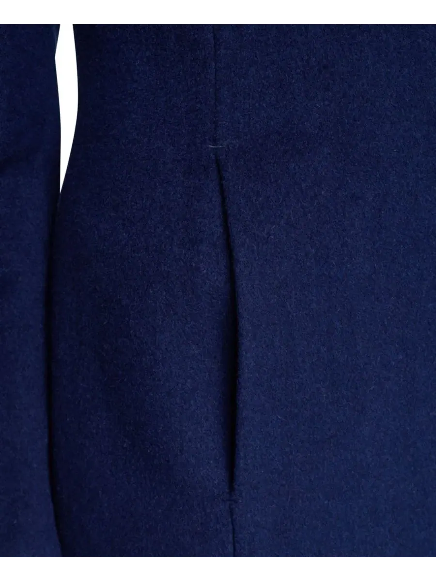 Пальто с большим воротником, 102 см Cole Haan — изображение 6 из 7, чернильный