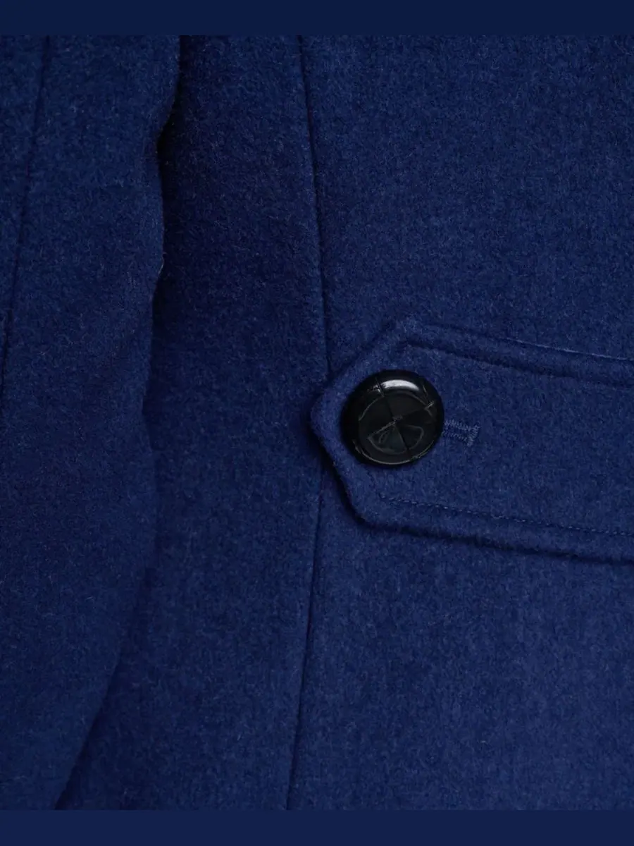 Пальто с большим воротником, 102 см Cole Haan — изображение 7 из 7, чернильный