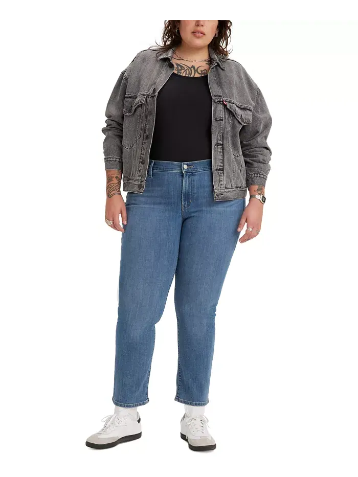 Модные джинсы прямого кроя больших размеров Levi's — изображение 4 из 5