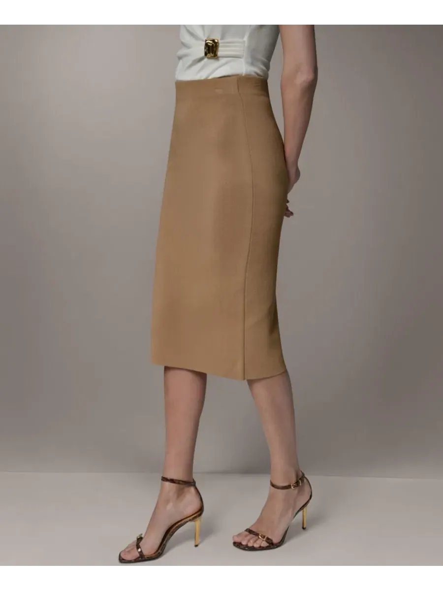 Юбка-карандаш из трикотажа Donna Karan New York — изображение 3 из 6, олененок