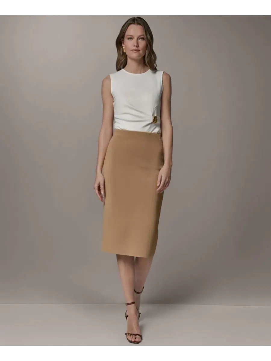 Юбка-карандаш из трикотажа Donna Karan New York — изображение 6 из 6, олененок