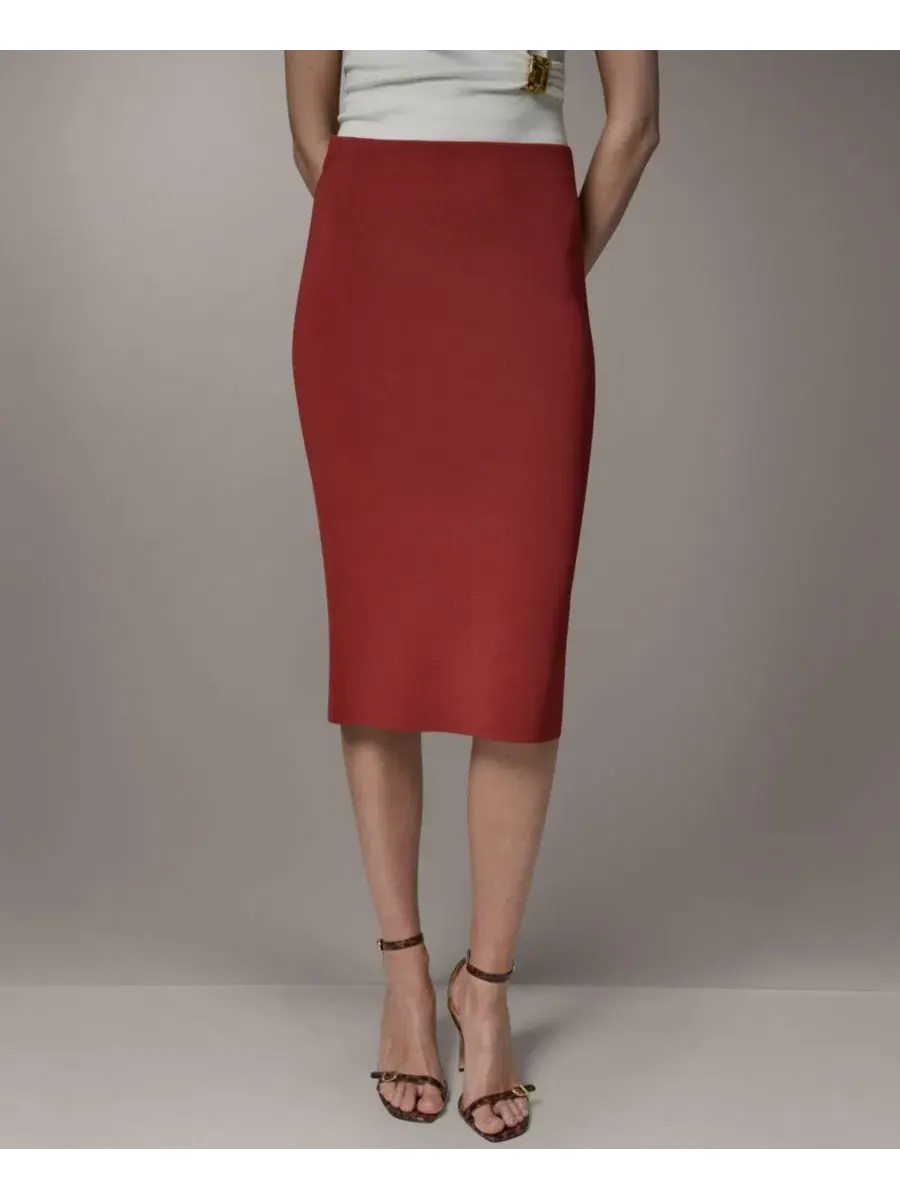 Юбка-карандаш без застежек с гладкой посадкой Donna Karan New York