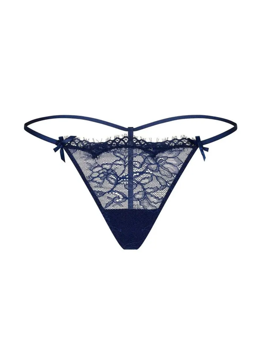 Трусы-танга Karah G-String Panty Adore Me — изображение 3 из 3, синий