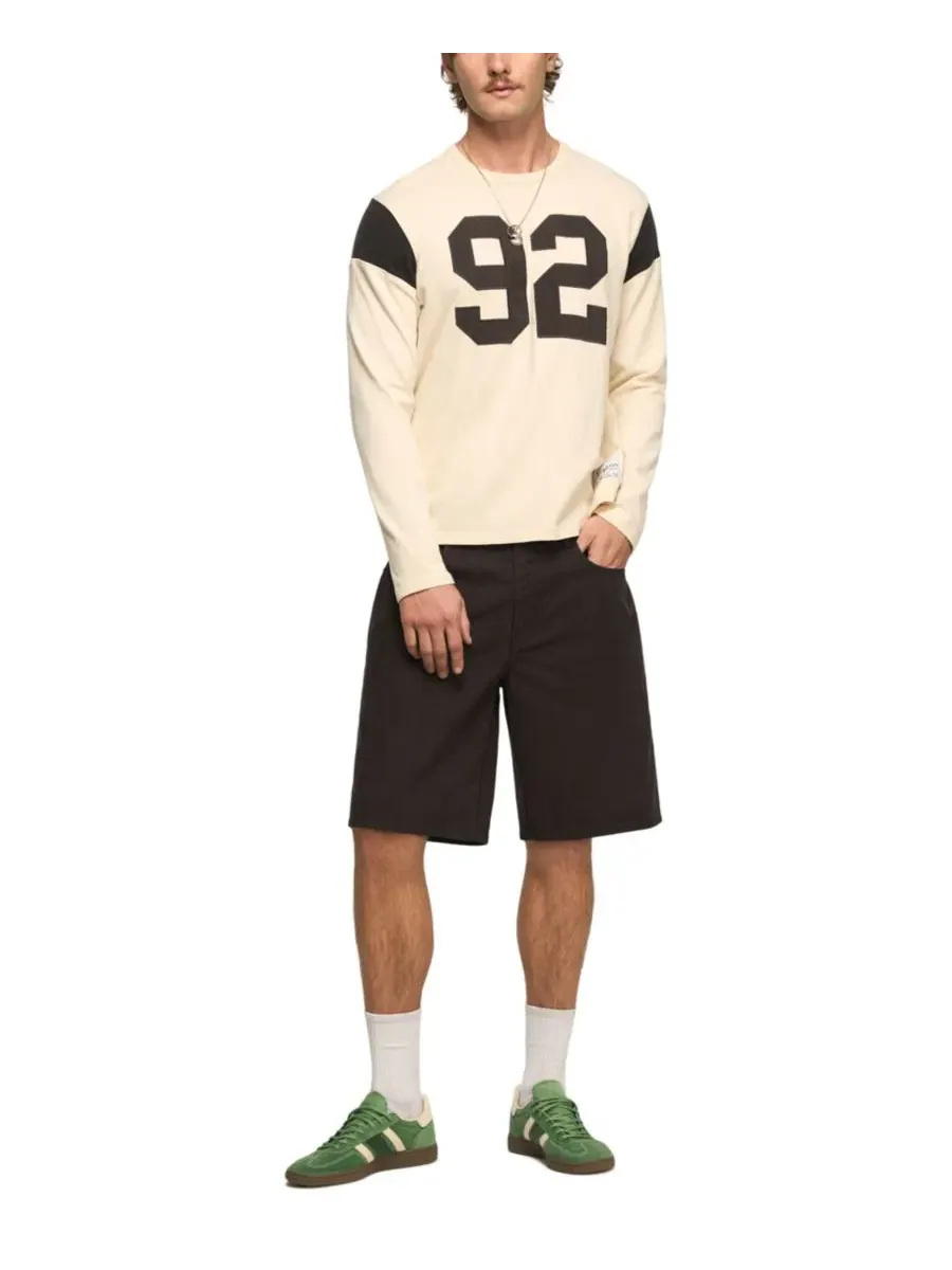 Шорты из хлопкового канваса Straight Fit Lucky Brand — изображение 2 из 5, фантомный
