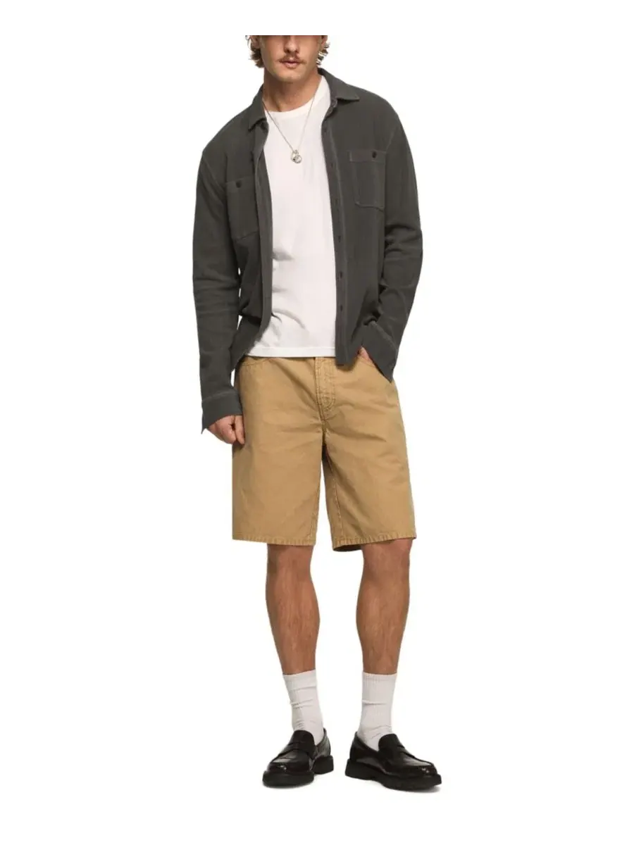 Шорты из хлопкового твила, прямого кроя Lucky Brand, Twill — изображение 2 из 5
