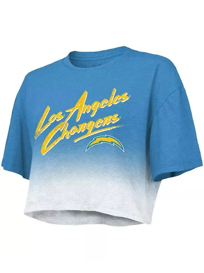 Женская футболка с принтом «Threads Justin Herbert Powder Blue — изображение 3 из 3, белый