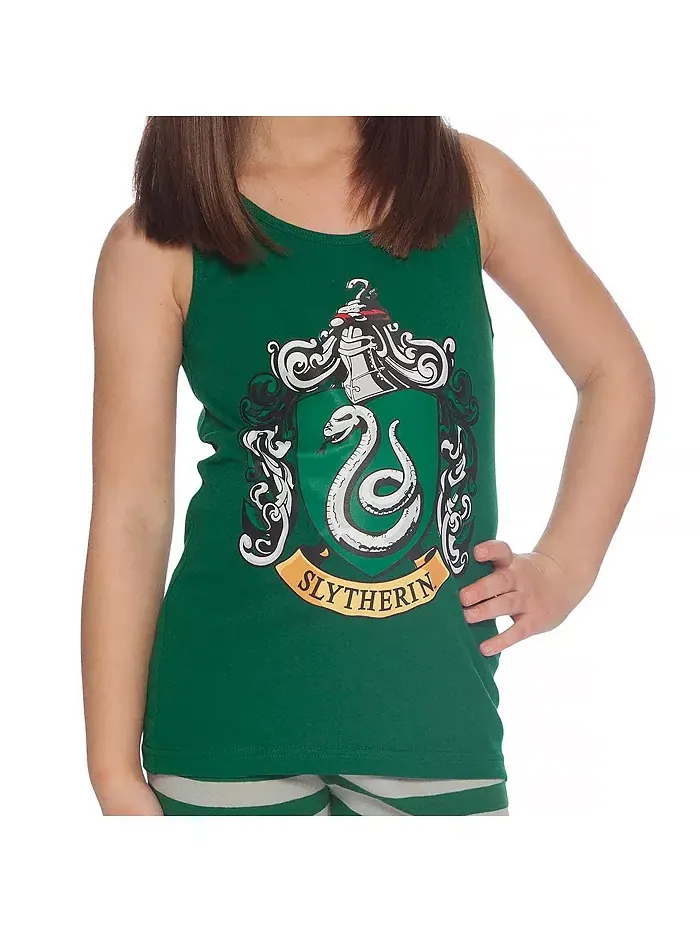 Детский пижамный комплект для девочек Big Girls Hogwarts All Houses Crest: топ и шорты (2 предмета) — изображение 3 из 3