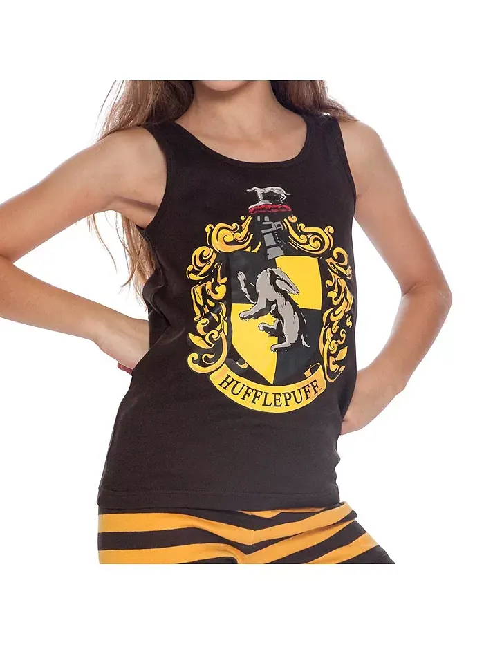 Детский пижамный комплект для девочек Big Girls Hogwarts All Houses Crest: топ и шорты (2 предмета) — изображение 3 из 3