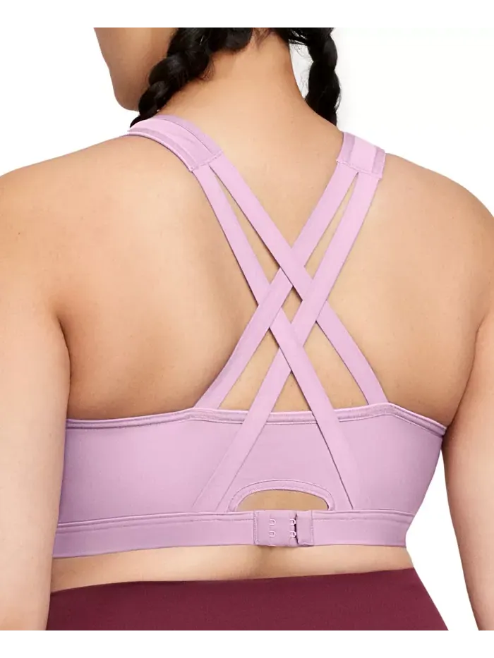 Бюстгальтер спортивный без косточек на молнии спереди Plus Size Full Figure 9266 Glamorise — изображение 2 из 8, фиолетовый
