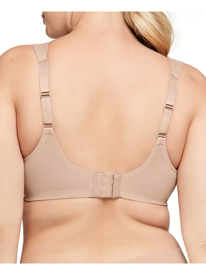 Бюстгальтер без косточек Full Figure Plus Size MagicLift Wirefree T-Shirt Bra 1080 Glamorise — изображение 2 из 8, кофе