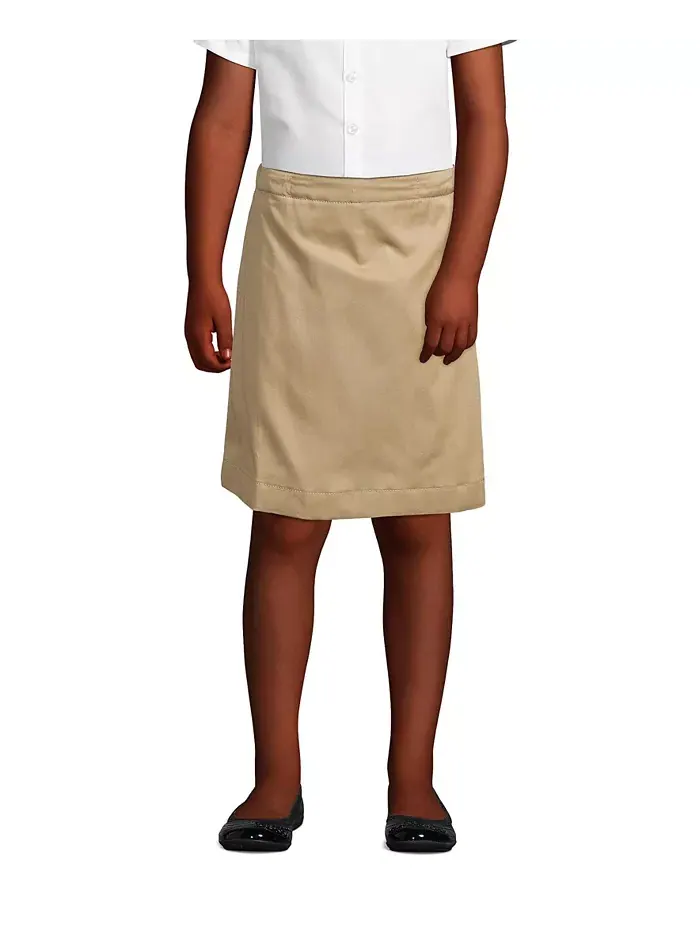 Юбка-шорты Chino Top of the Knee для девочек больших размеров Lands' End