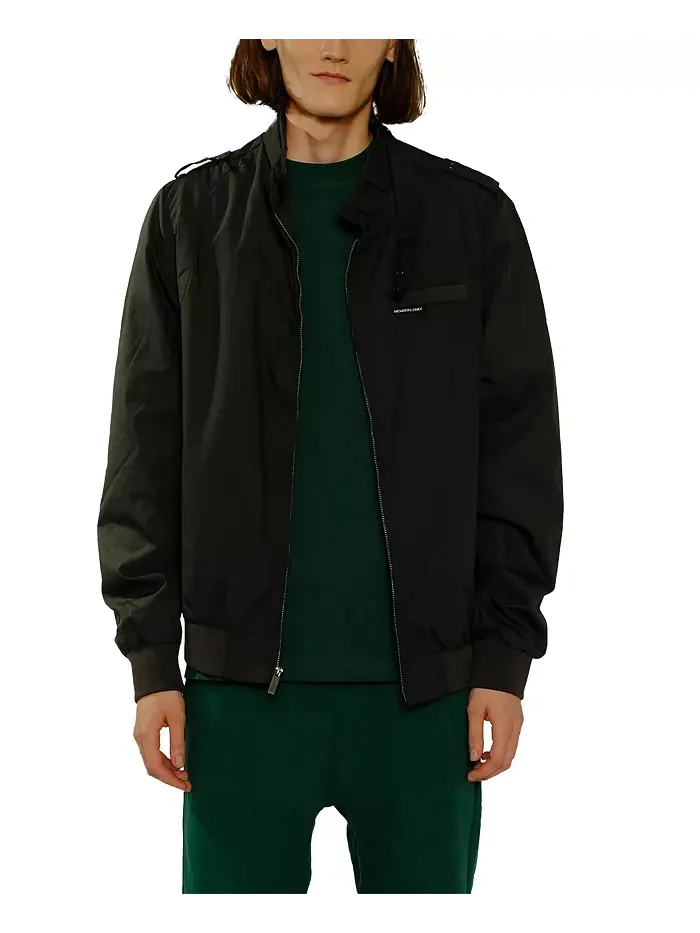 Мужская классическая культовая косуха (узкий крой) Members Only — изображение 1 из 6, темный зеленый