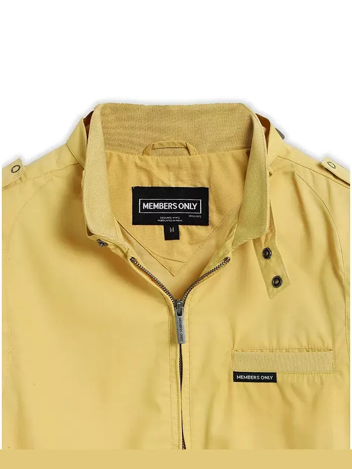 Мужская классическая культовая куртка Racer (Slim Fit Members Only — изображение 7 из 8, желтый