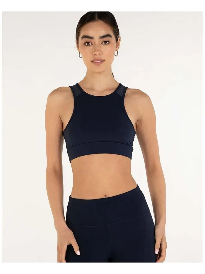 Удлиненный укороченный бюстгальтер Venti Mesh Silkiflex для женщин Rebody Active — изображение 1 из 3, темно-синий
