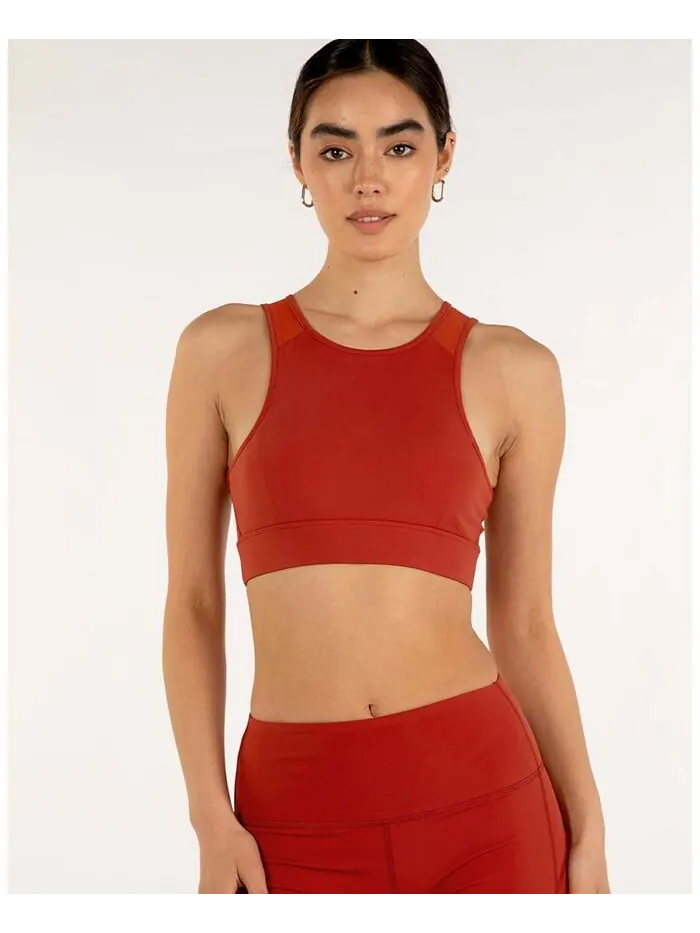 Удлиненный укороченный бюстгальтер Venti Mesh Silkiflex для женщин Rebody Active — красный