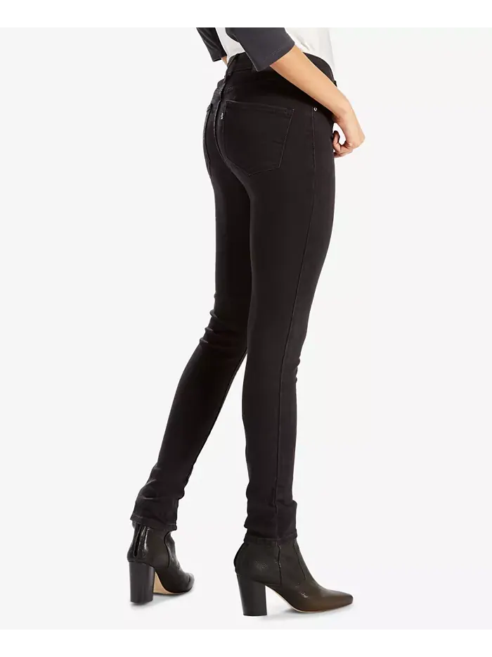 Женские джинсы 721 High-Rise Stretch Skinny Levi's — изображение 3 из 6, черный