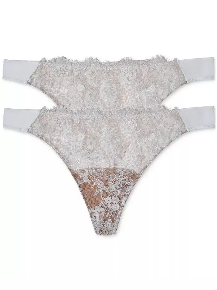 Женские стринги Entice Front Lace 3 шт. в упаковке Skarlett Blue — белый