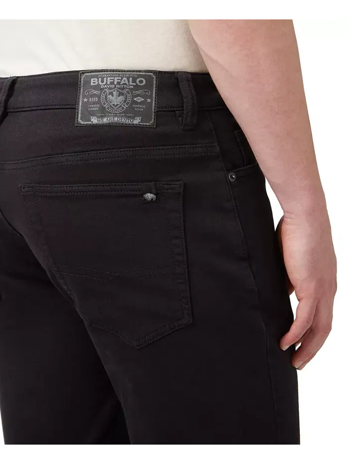Прямые брюки Straight Six Men's Freedom Flex Buffalo David Bitton — изображение 4 из 6, черный