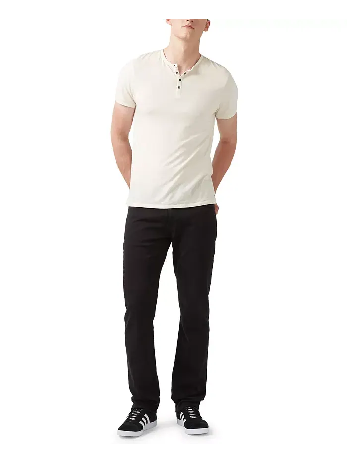 Прямые брюки Straight Six Men's Freedom Flex Buffalo David Bitton — изображение 5 из 6, черный