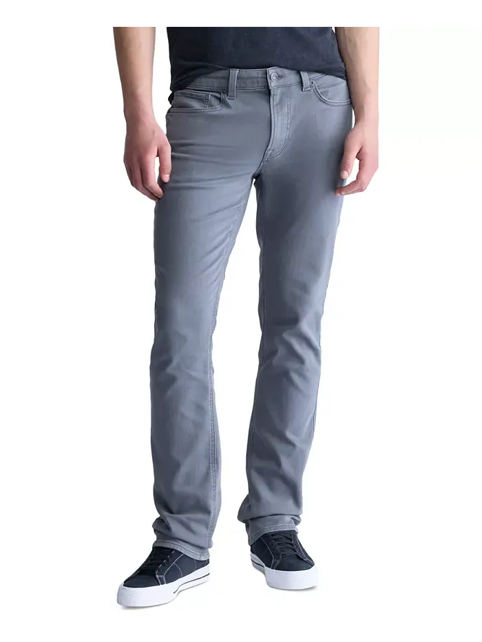 Прямые брюки Straight Six Men's Freedom Flex Buffalo David Bitton — изображение 1 из 4, серый