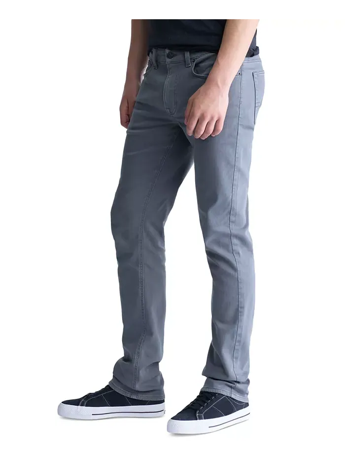 Прямые брюки Straight Six Men's Freedom Flex Buffalo David Bitton — изображение 2 из 4, серый