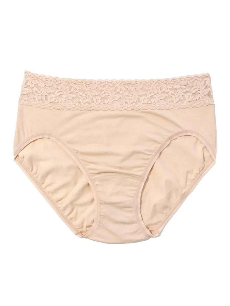 Женские французские трусы из хлопка Supima Hanky Panky — изображение 4 из 5, чай