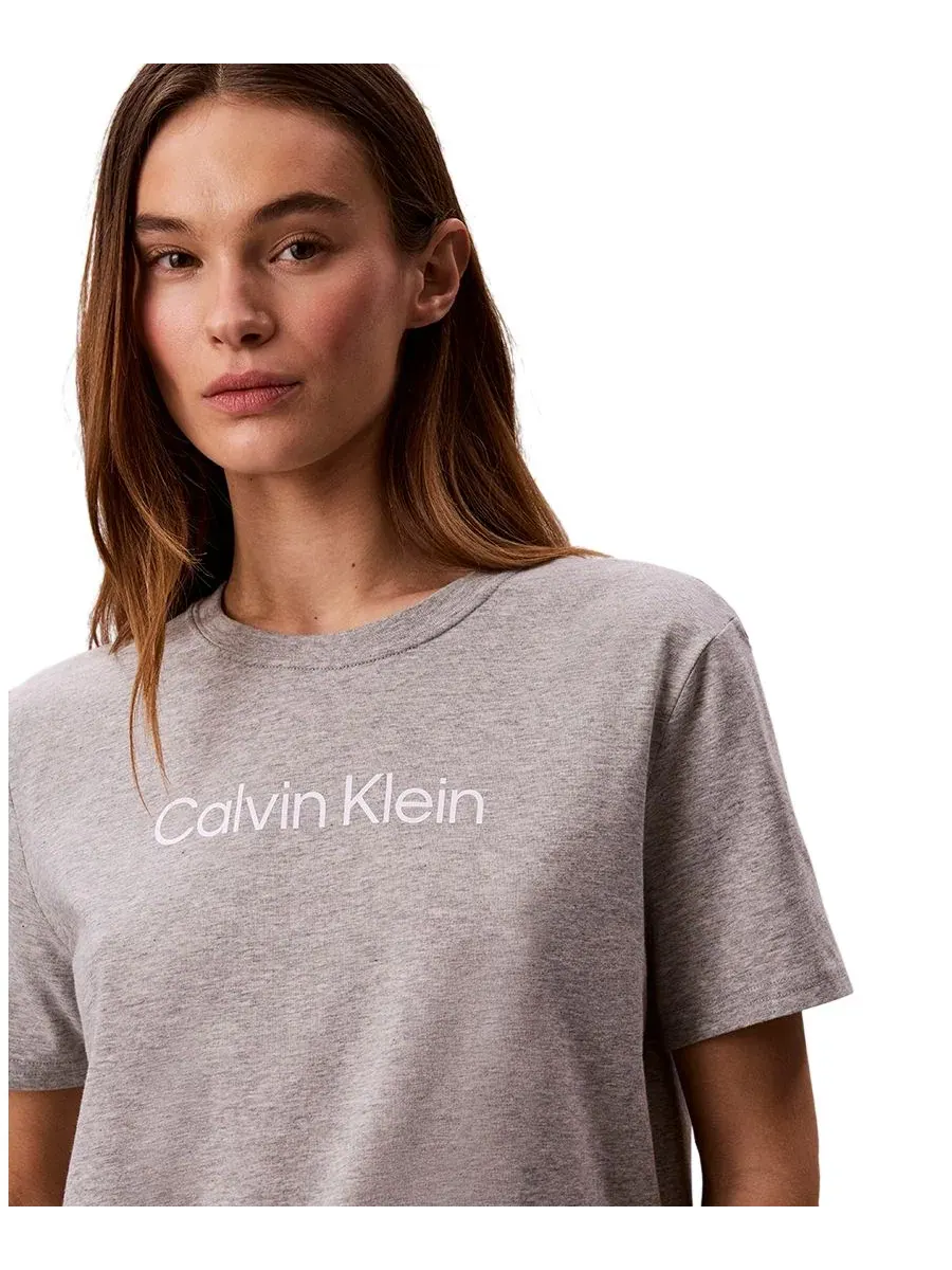 Женская футболка с коротким рукавом для поездок на работу Calvin Klein Performance — изображение 4 из 5, серый