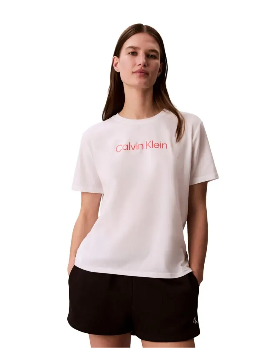 Женская футболка с коротким рукавом для поездок на работу Calvin Klein Performance — изображение 1 из 5, классический белый