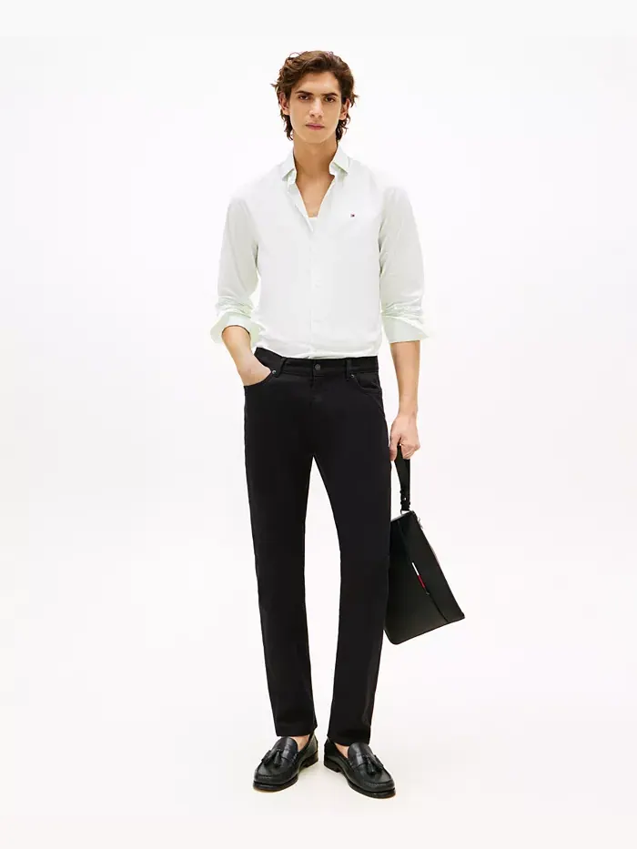 Мужские джинсы Bleeker Slim Fit Stretch Tommy Hilfiger — изображение 2 из 4, черный