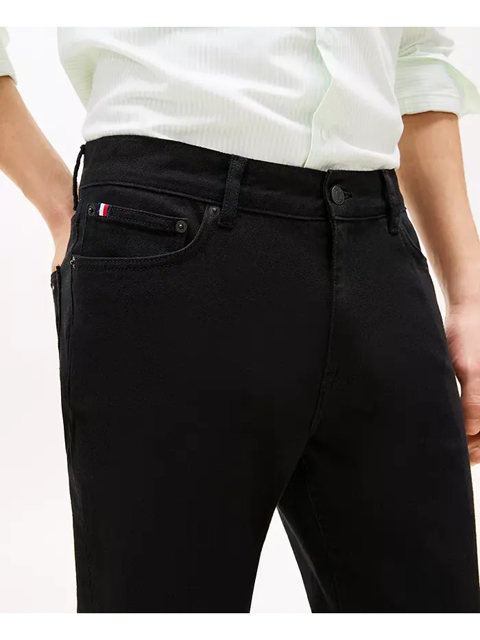 Мужские джинсы Bleeker Slim Fit Stretch Tommy Hilfiger — изображение 3 из 4, черный