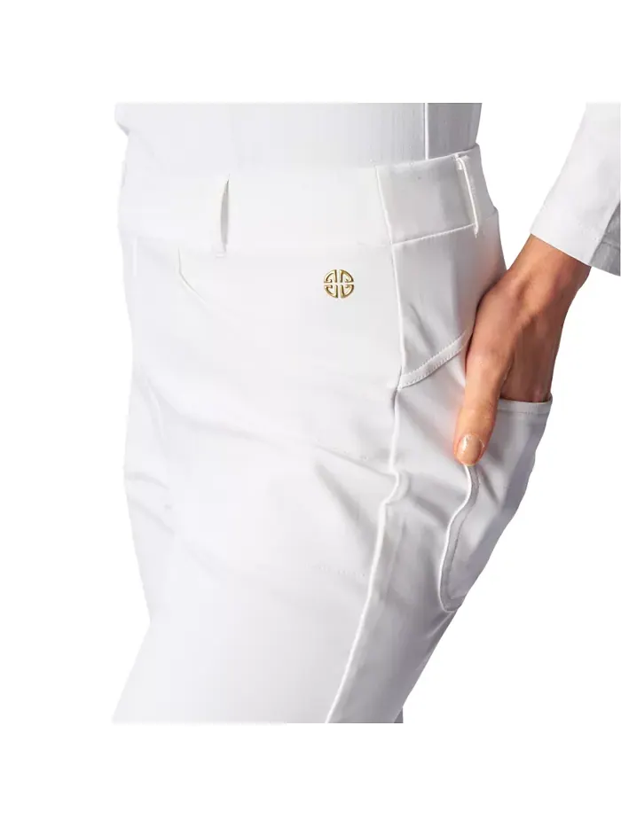 Женские брюки для гольфа G Lifestyle G Lifestyle Clothing — изображение 2 из 3, белый