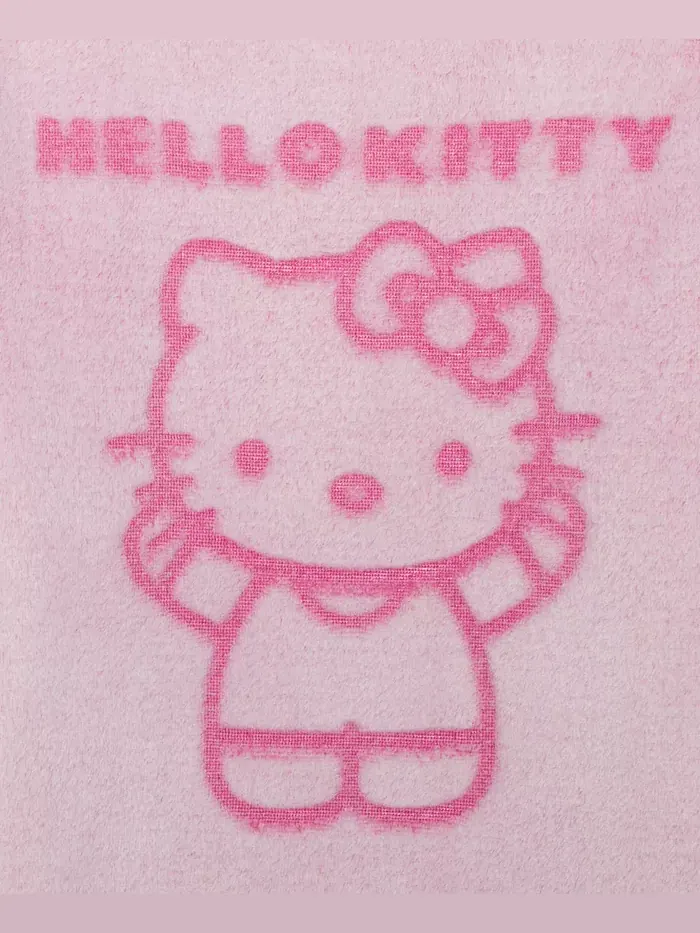 Детская толстовка с длинным рукавом и тиснением для девочек 7-14 лет Hello Kitty — изображение 3 из 3, розовый