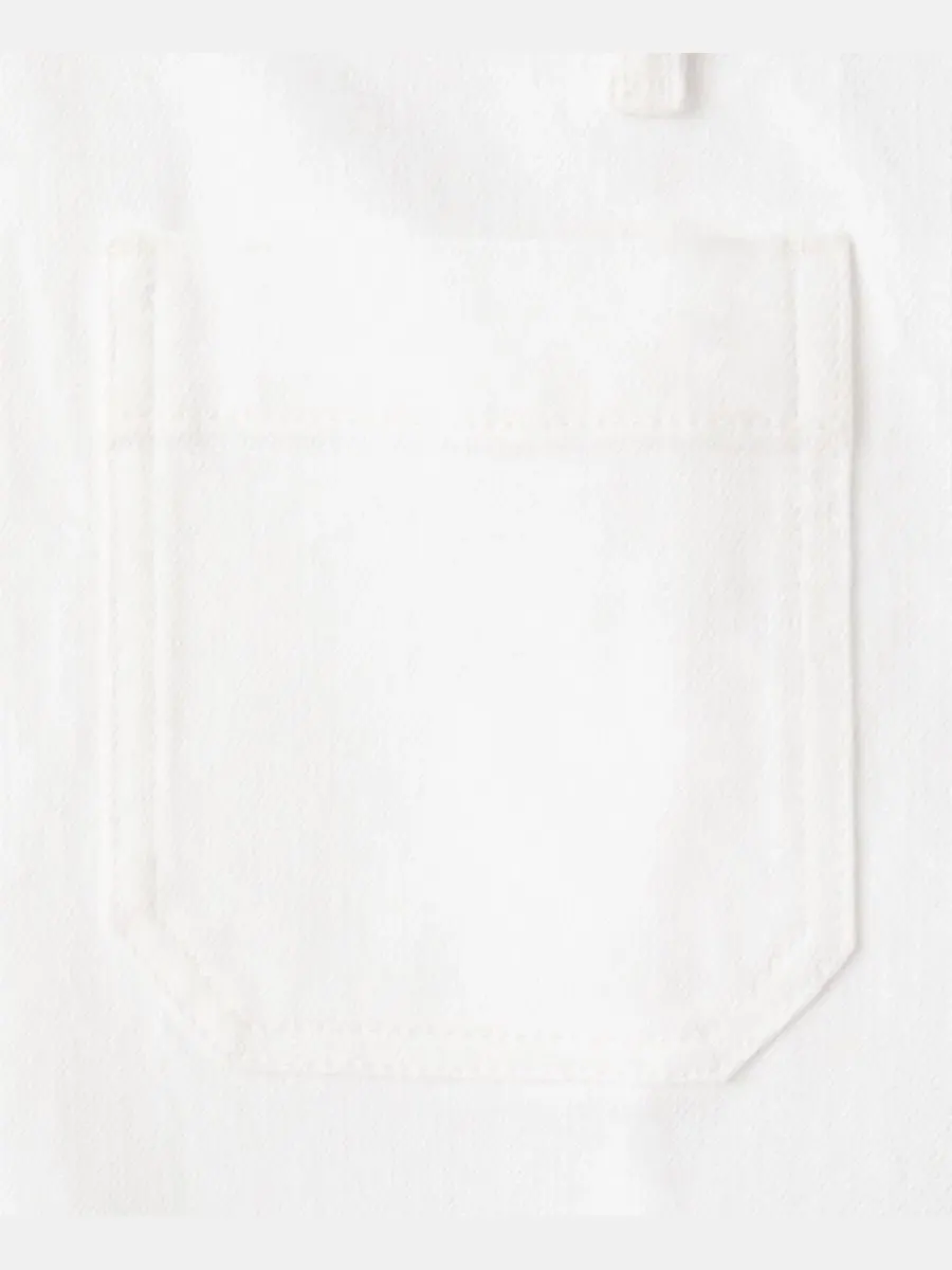 Джинсы с высокой посадкой и широкими штанинами, модель High-Waisted Wide leg Jeans MANGO — изображение 3 из 9, белый