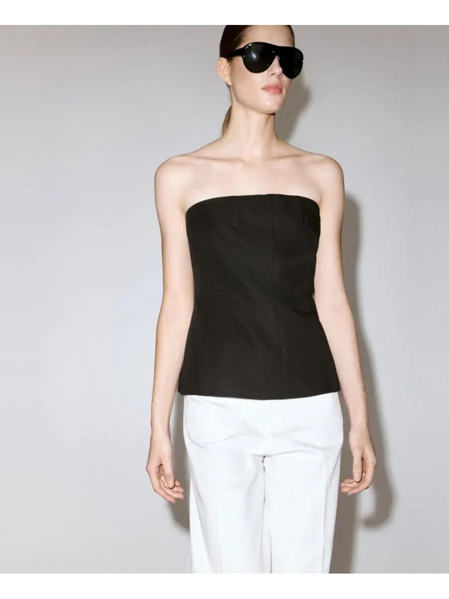 Джинсы с высокой посадкой и широкими штанинами, модель High-Waisted Wide leg Jeans MANGO — изображение 7 из 9, белый