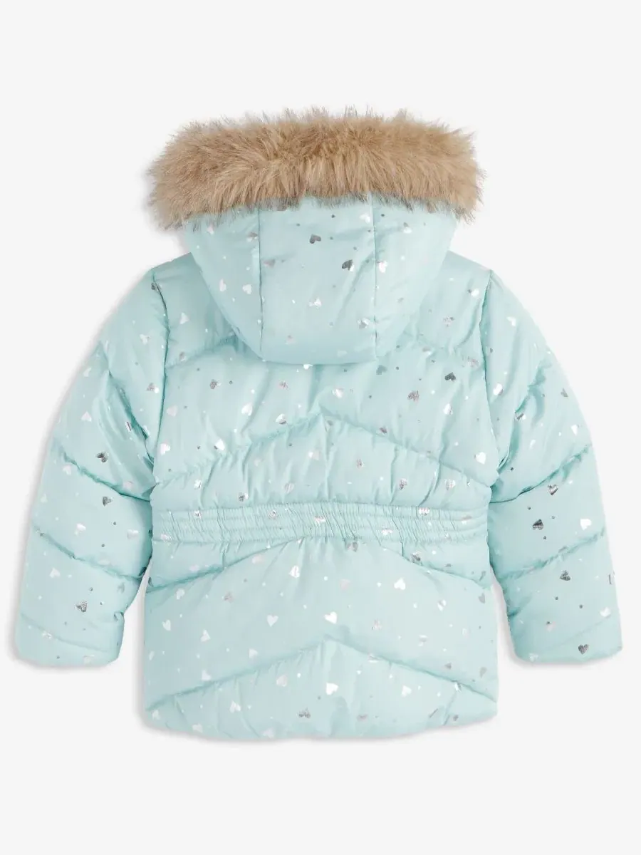 Детская куртка-пуховик с капюшоном Foil Quilted S Rothschild & CO — изображение 3 из 3, серебристый