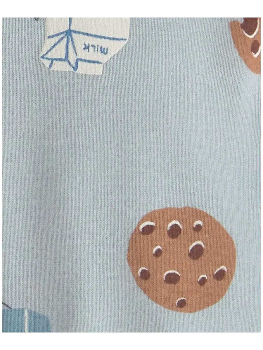 Комплект боди с длинным рукавом с принтом Milk & Cookies, 4 шт Carter's — изображение 5 из 6, мульти