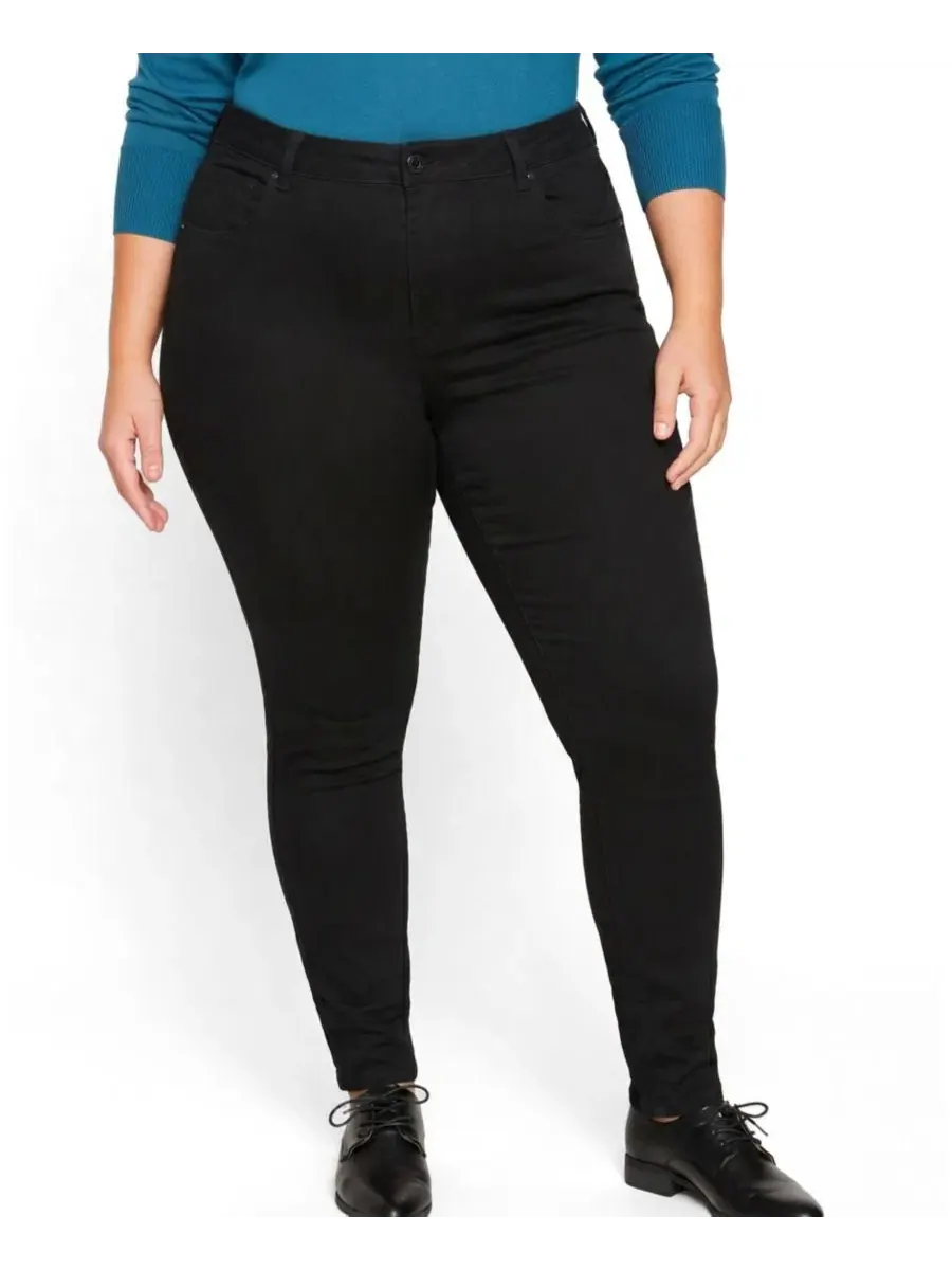 Джинсы скинни с высокой посадкой Seine High Rise Skinny Jeans Universal Standard
