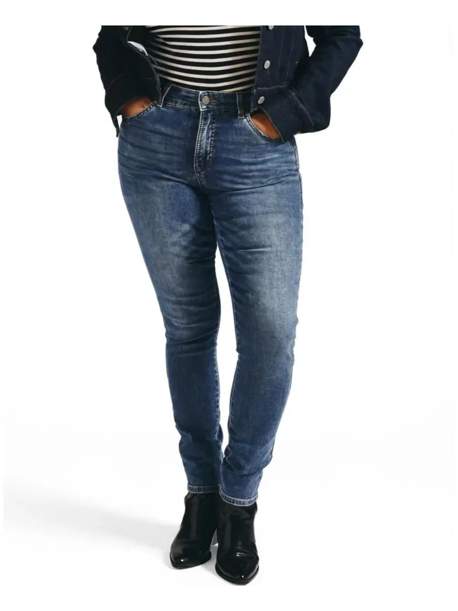 Женские джинсы скинни с высокой посадкой Seine High Rise Skinny Jeans Universal Standard — изображение 1 из 3