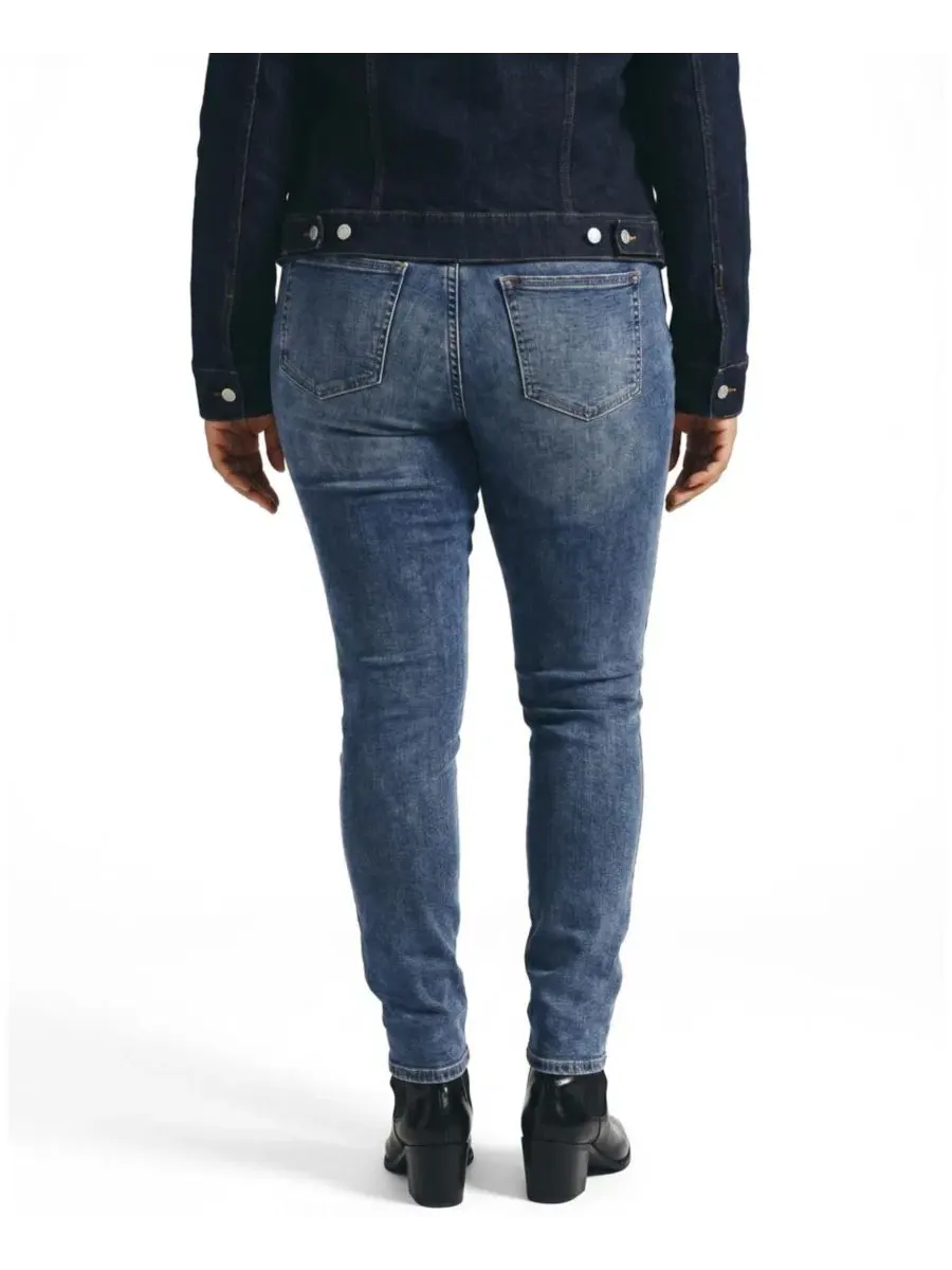Женские джинсы скинни с высокой посадкой Seine High Rise Skinny Jeans Universal Standard — изображение 2 из 3