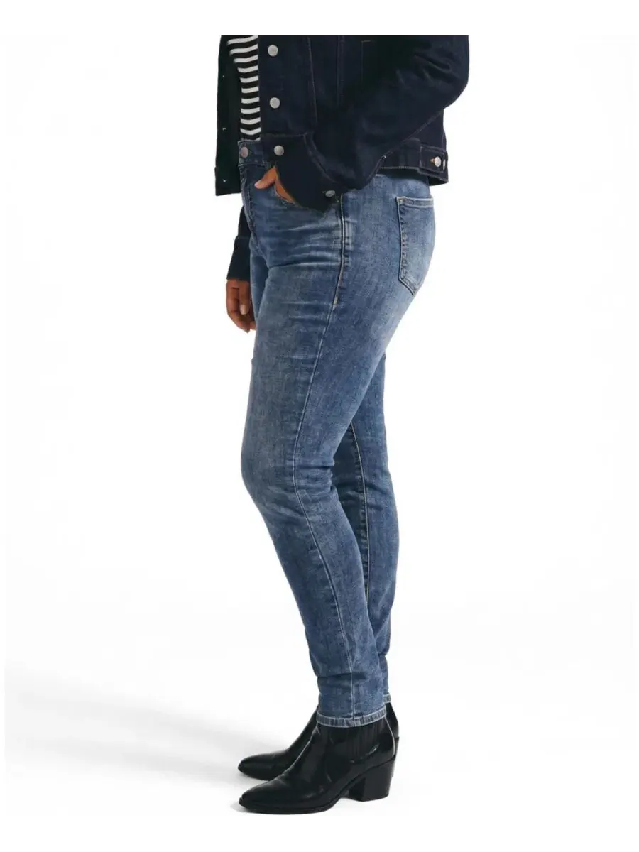 Женские джинсы скинни с высокой посадкой Seine High Rise Skinny Jeans Universal Standard — изображение 3 из 3