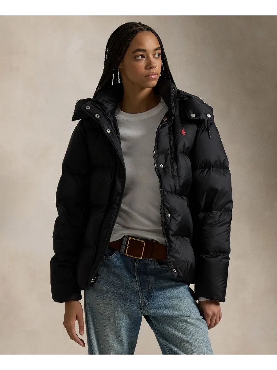 Женская водоотталкивающая стеганая куртка с длинными рукавами Polo Ralph Lauren
