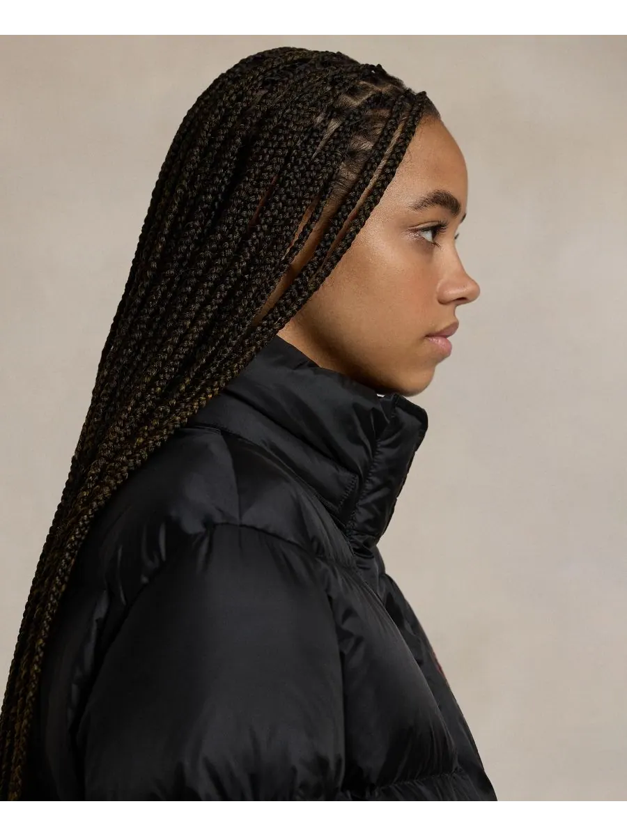 Женская водоотталкивающая стеганая куртка с длинными рукавами Polo Ralph Lauren — изображение 3 из 6, черный