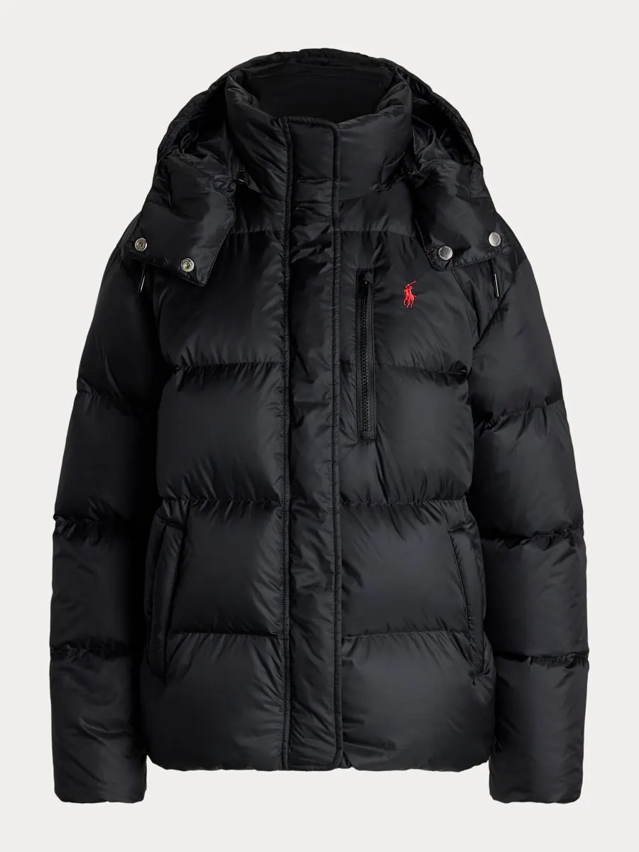 Женская водоотталкивающая стеганая куртка с длинными рукавами Polo Ralph Lauren — изображение 6 из 6, черный