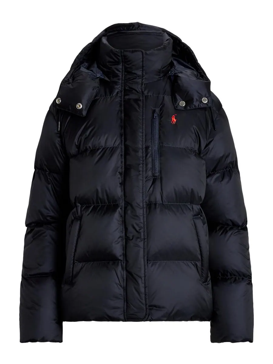 Женская водоотталкивающая стеганая куртка с длинными рукавами Polo Ralph Lauren — изображение 6 из 6, темно-синий