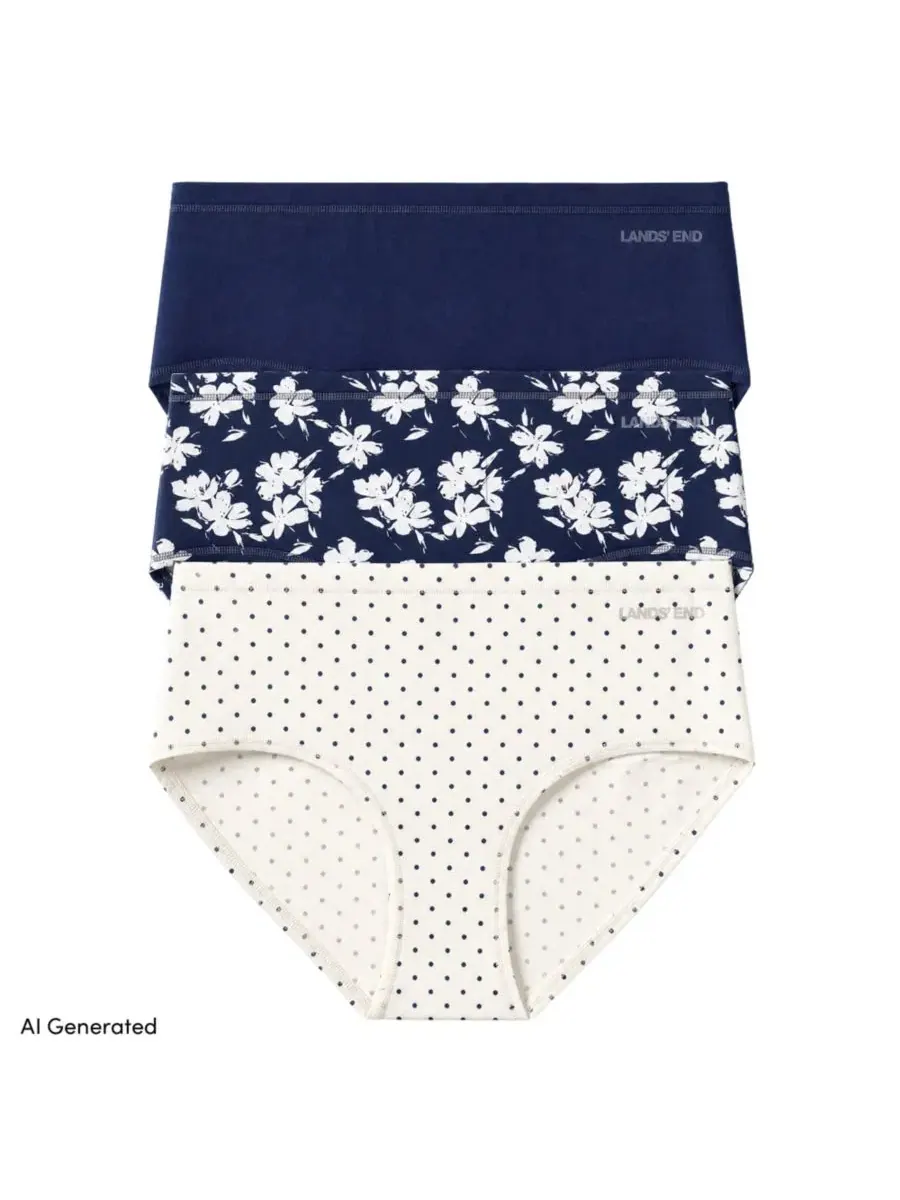 Комплект трусов-слипов из микрофибры True Solutions Light Weight Microfiber Basics 3 Pack Lands' End