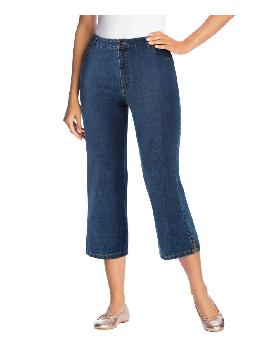 Женские джинсы-капри Within Stretch Denim с пятью карманами Woman Within