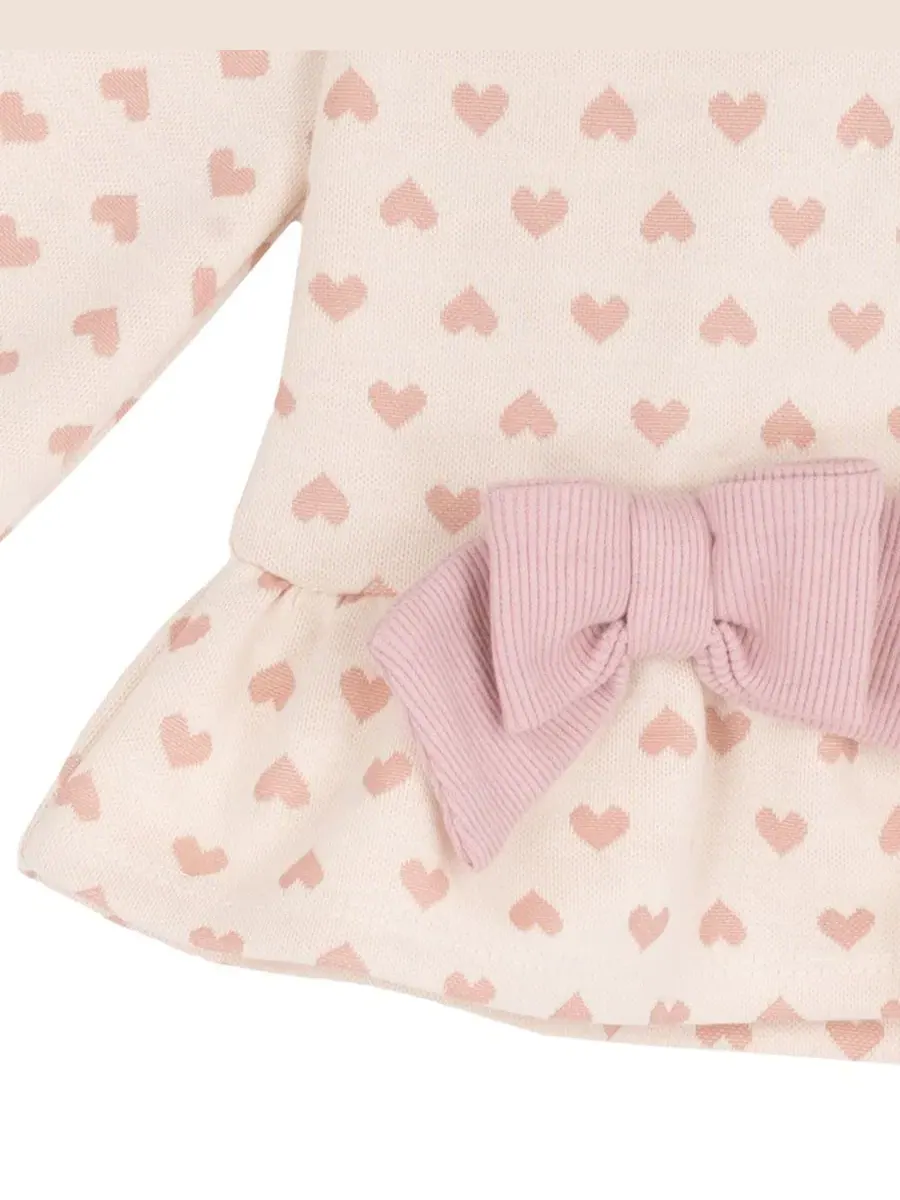 Комплект из топа с принтом и леггинсов с рюшами, модель Heart Print Rare Editions — изображение 4 из 5